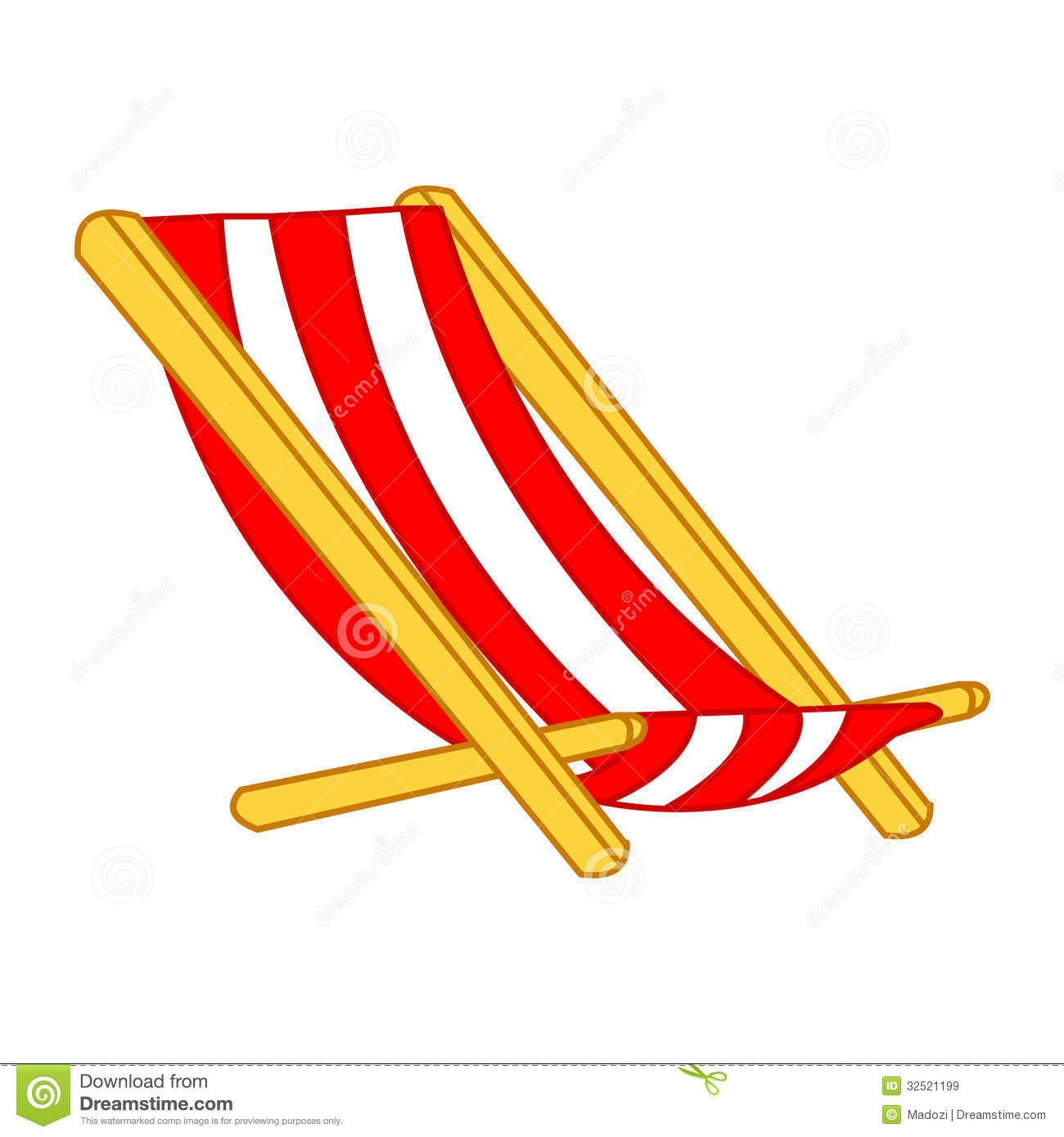 beach chair clipart black and