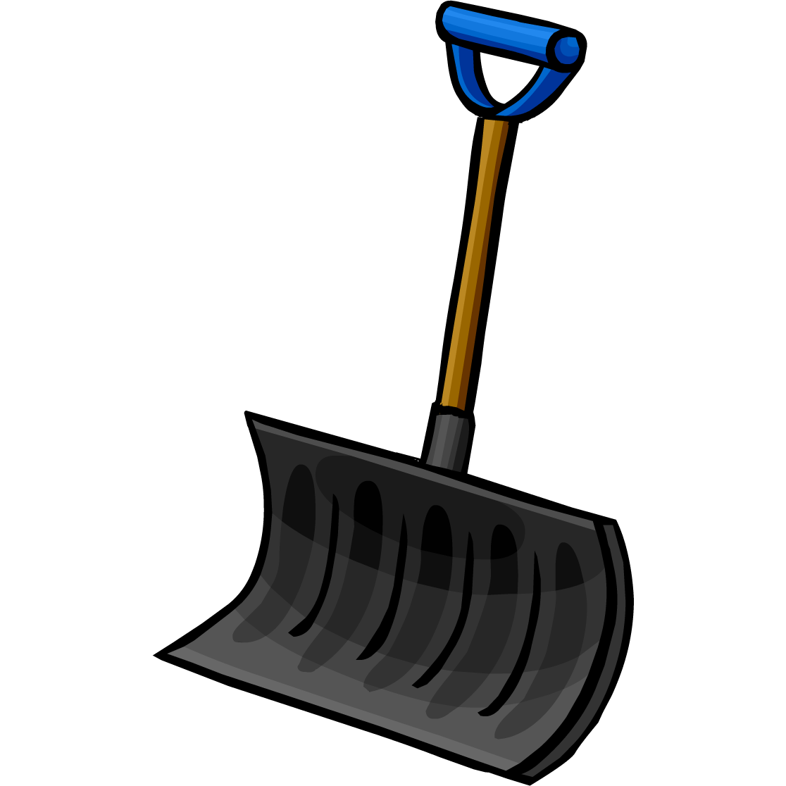 snow shovel: Child with a sno