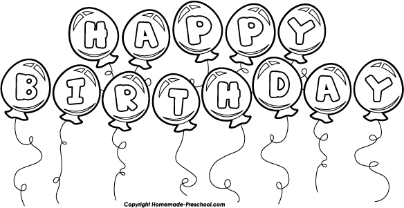 Clipart Birthday Balloons Clipart Birthday Balloon Bunch White