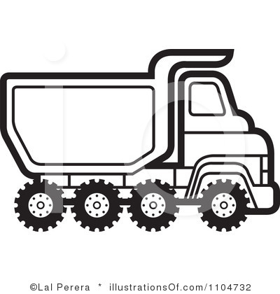 Clipart Black And White Truck - Truck Clipart Black And White