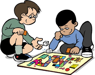 Playing Board Game Clip Art