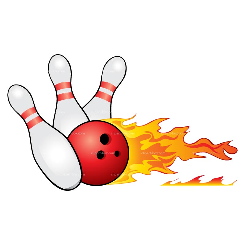 Clipart Bowling Fire Royalty  - Clipart Bowling