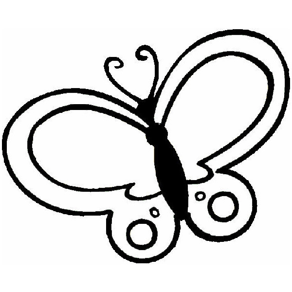 Clipart butterfly outline clipartall 5