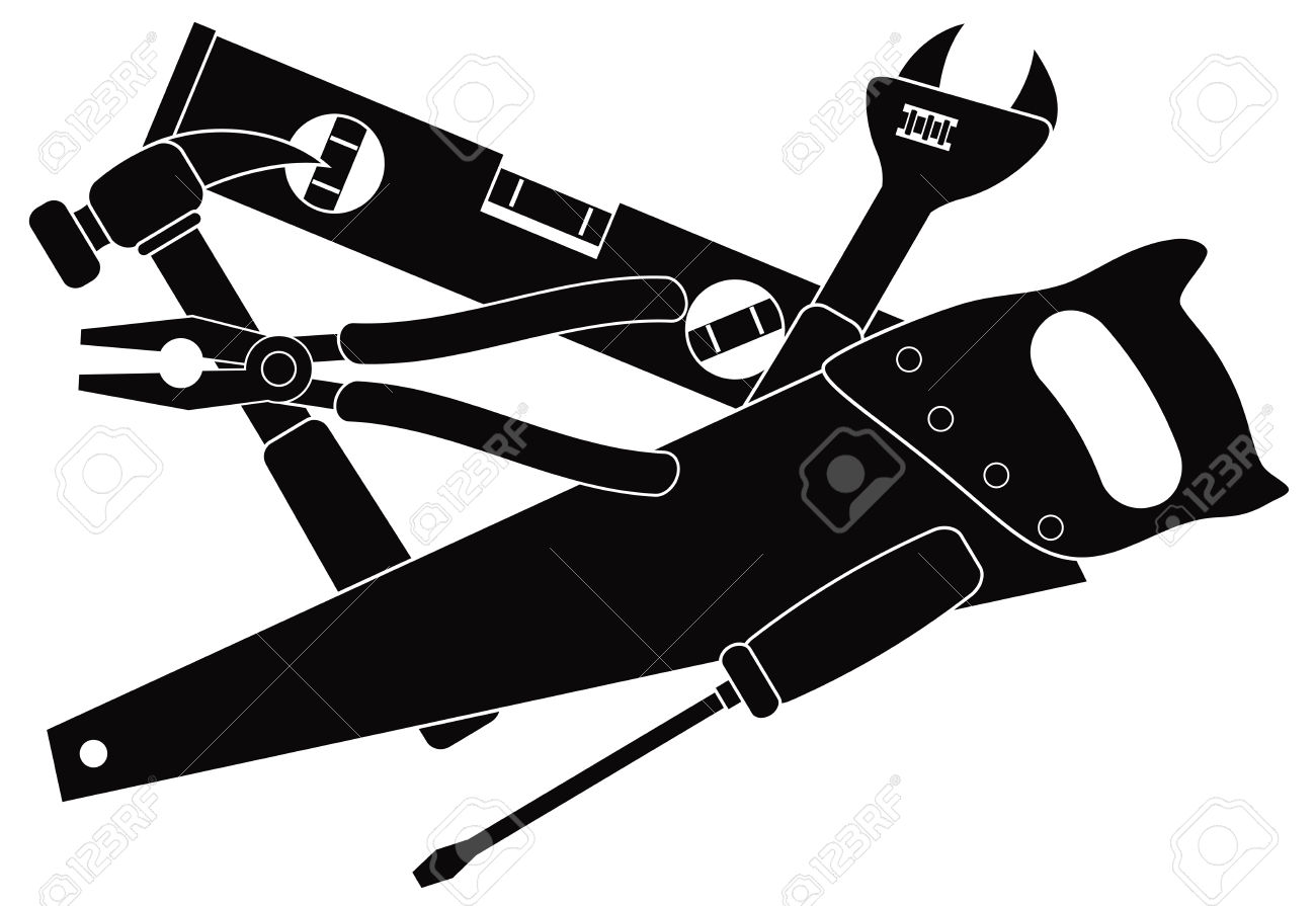 Clipart carpenter tools free - .