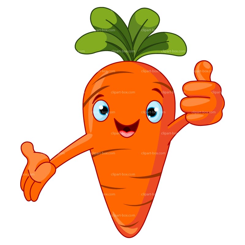Clipart Carrot Cartoon Style Royalty Free Vector Design