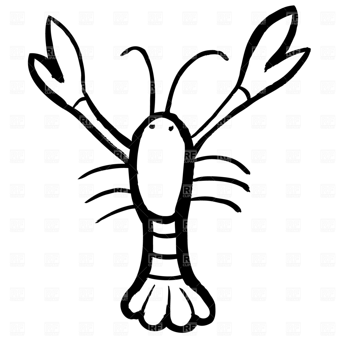 Clipart Catalog Plants And An - Crayfish Clipart