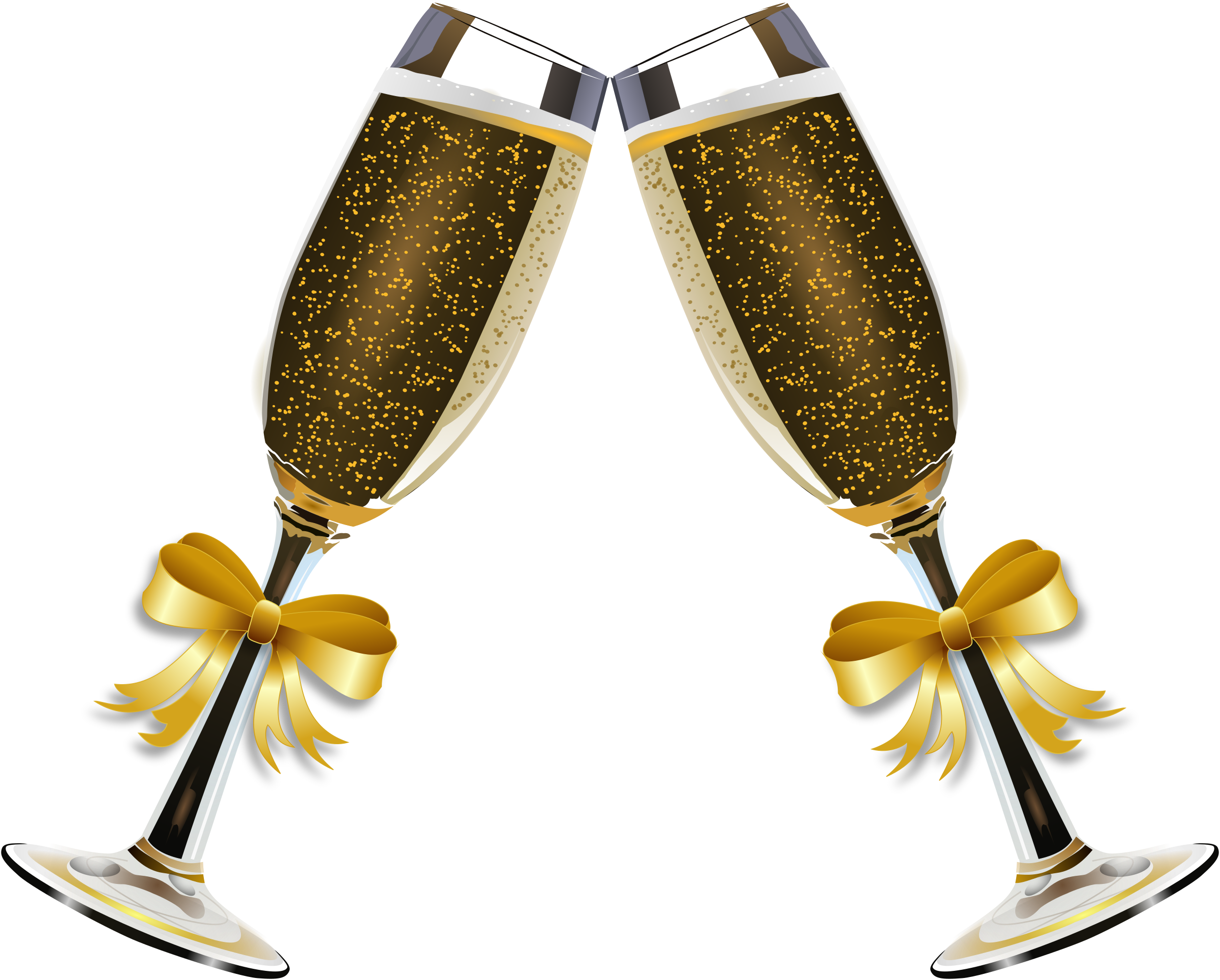 Clipart champagne glass remix 4