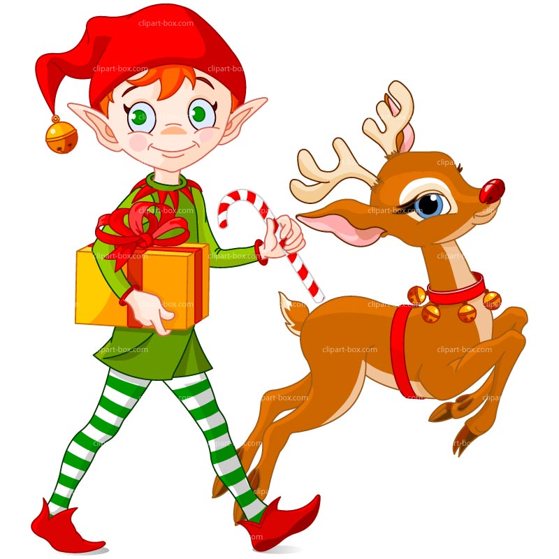 Clipart Christmas Elf With De - Free Elf Clipart