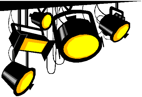 Clipart christmas lights stage lights clipart