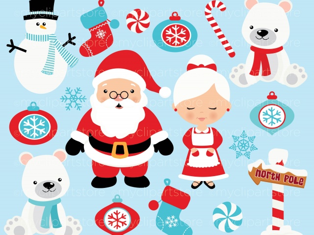 Clipart - Christmas / North P - North Pole Clip Art