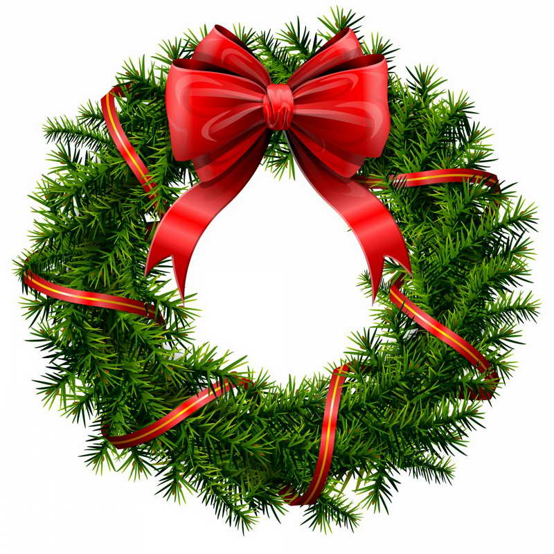 Clipart Christmas Party Clipa - Clip Art Wreath