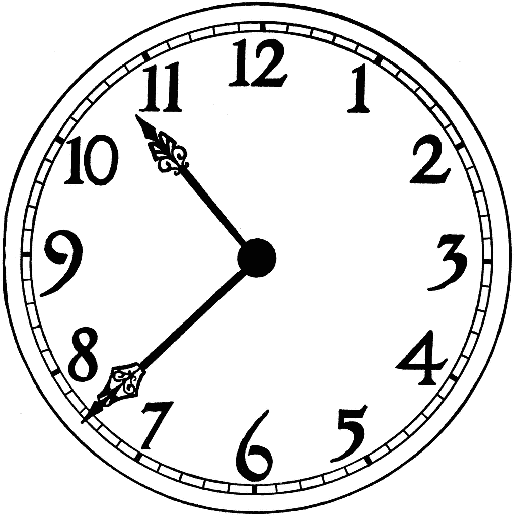 Free clipart clock face - .
