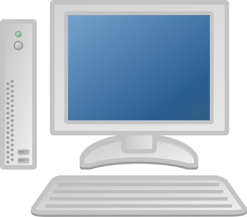 Desktop computer clip art 3