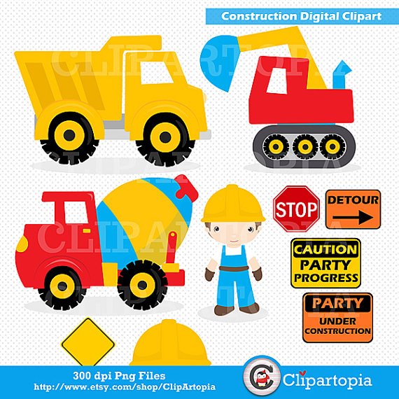 Construction Vehicles Clipart