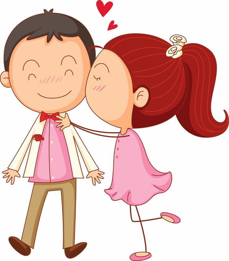 Romantic Young Couple Clipart