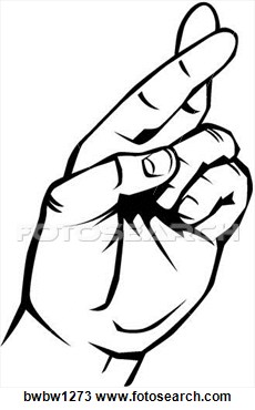 Clipart Crossed Fingers Fotosearch Search Clipart Illustration