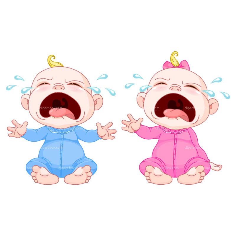 Clipart Crying Babies Royalty - Crying Baby Clip Art