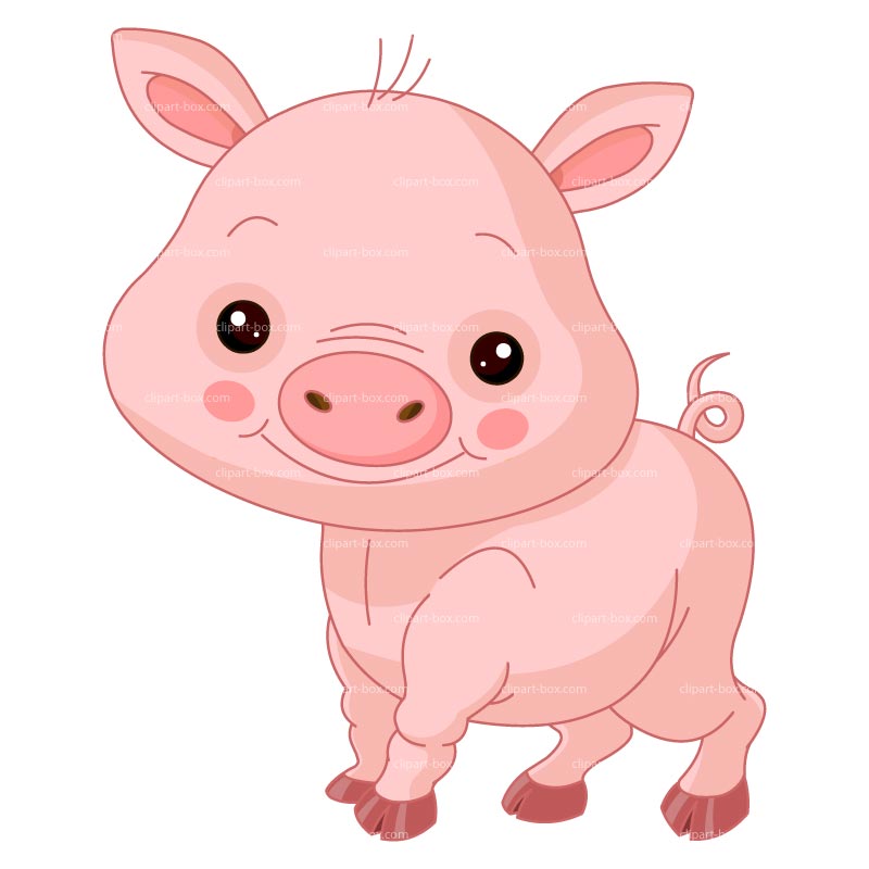 Pink Pig Clipart Size: 59 Kb
