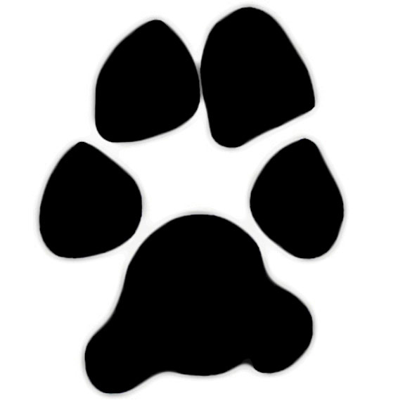 clipart dog - Dog Paw Print Clipart