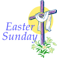 Clipart; Easter Sunday .