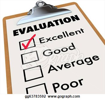 Clipart Evaluation Report Card Clipboard Assessment Grades Stock