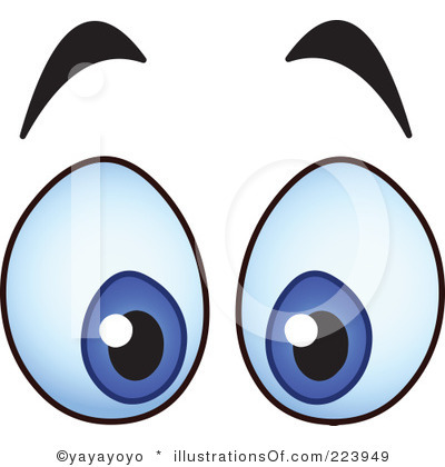 Cartoon Eyes Clip Art Image -