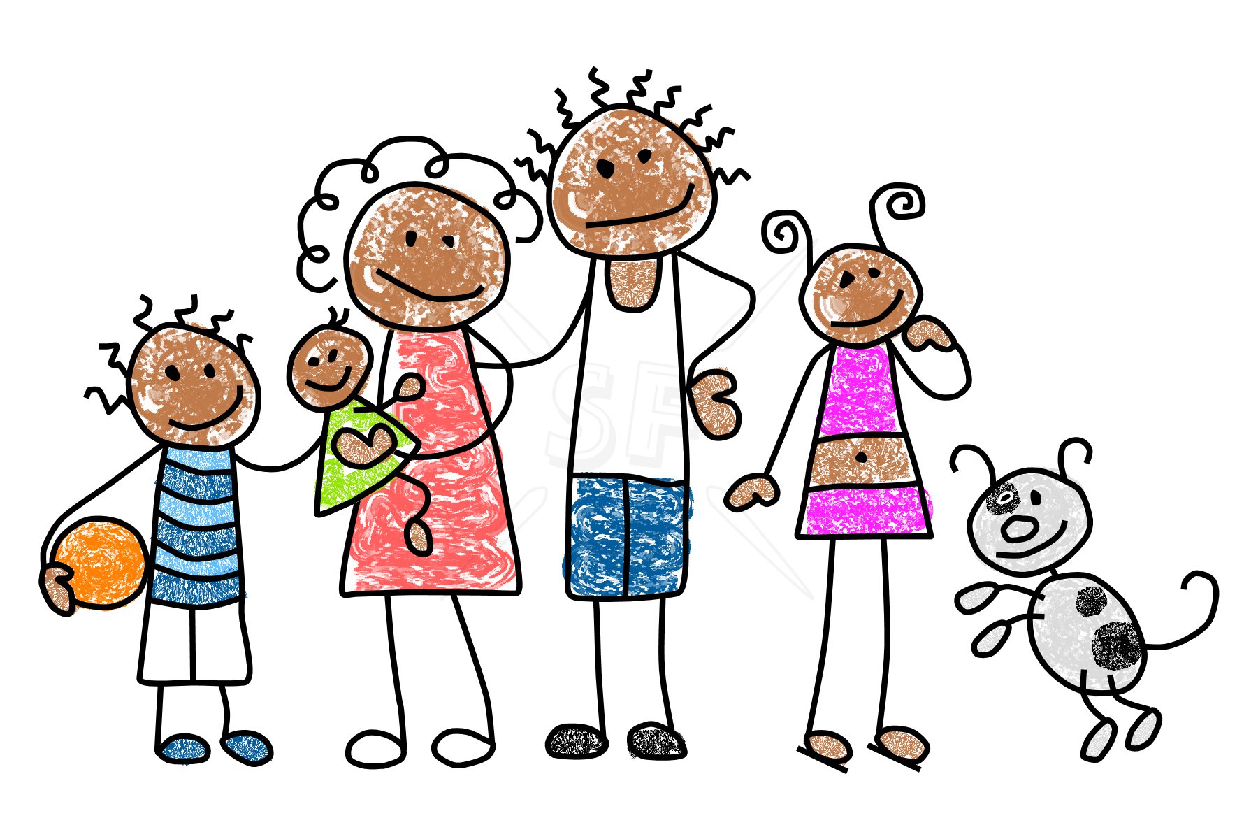 Big Family Clipart