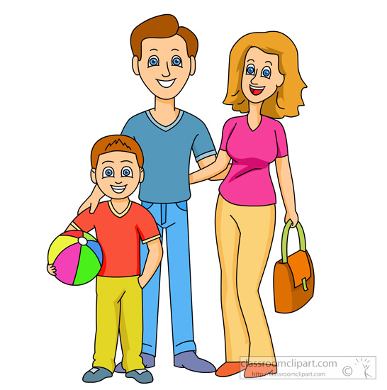 Clipart Family Mother Father Son 427 Classroom Clipart
