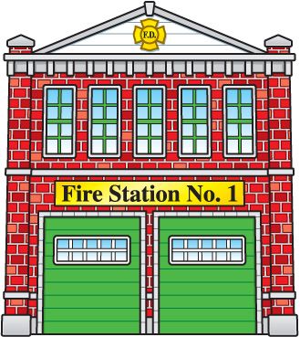 Clipart, Fire Stations, . - Fire Department Clipart