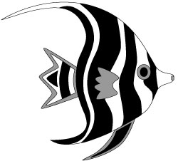 clipart fish - Angelfish Clipart