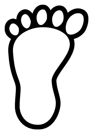 ... Clipart Footprints - clip - Footprint Clip Art