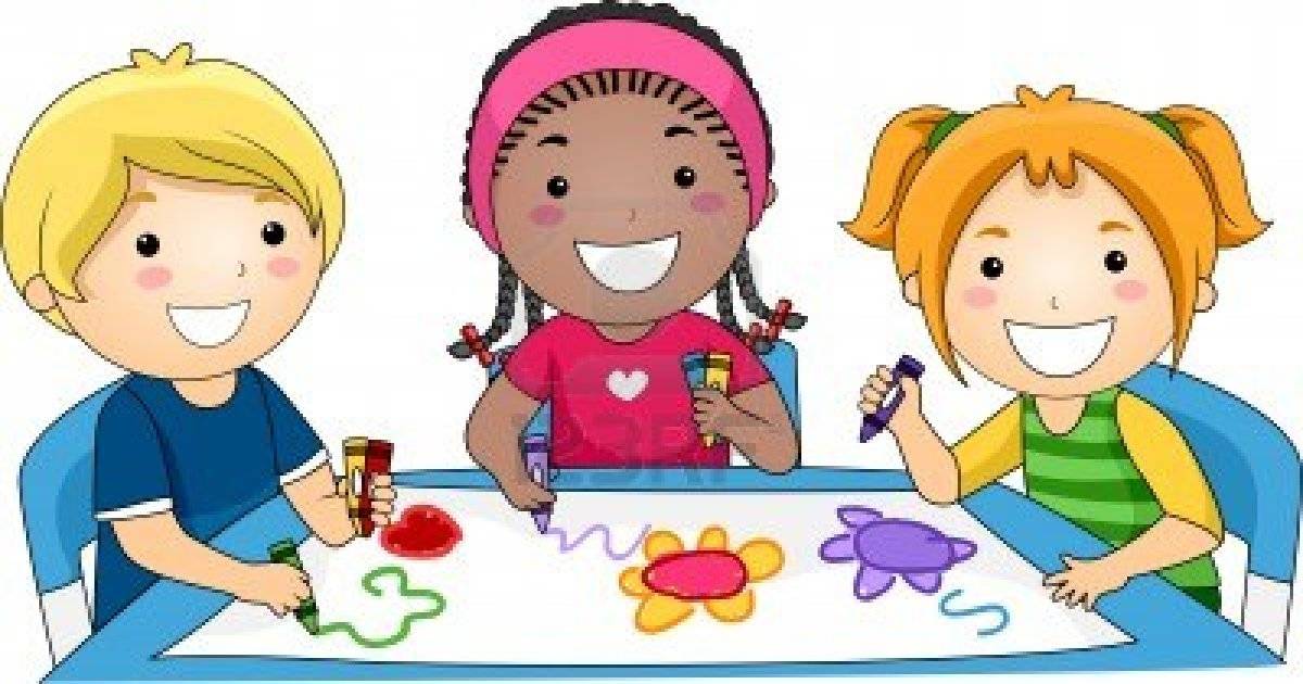 Kids Reading Clip Art Image -