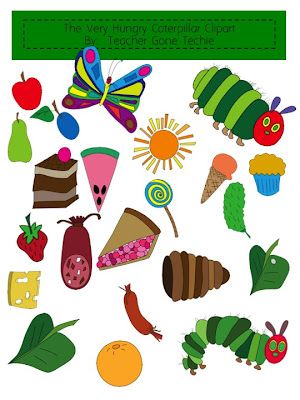 clipart for the very hungry c - Hungry Caterpillar Clipart