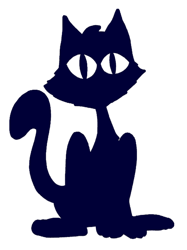 ... clipart: Free Printable Halloween Decorations Artwork: Printable Cool Cute Black Black Cat ...