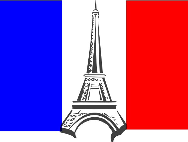 Clipart - French flag; Flag France clip art - vector clip art online, royalty free .
