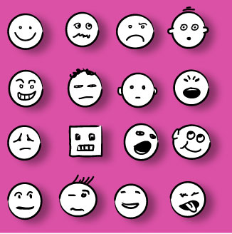 Funny Cartoon Faces Clip Art 