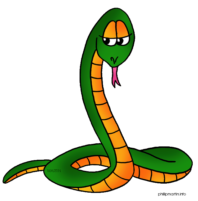 Clipart funny snake free vector design for kids