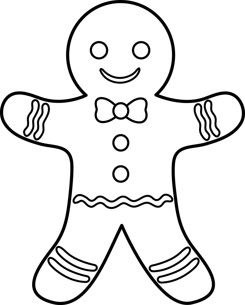 Free gingerbread man clip art
