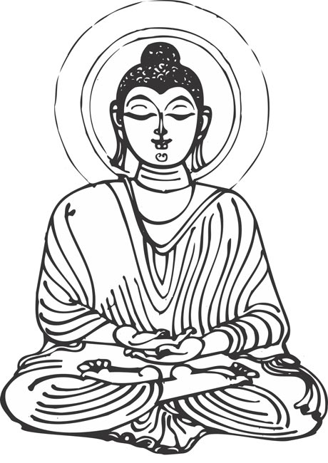 Clipart God Image - Buddha Clipart