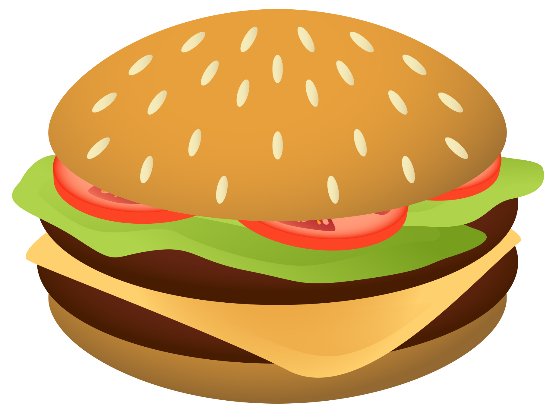Hamburger PNG Vector Clipart