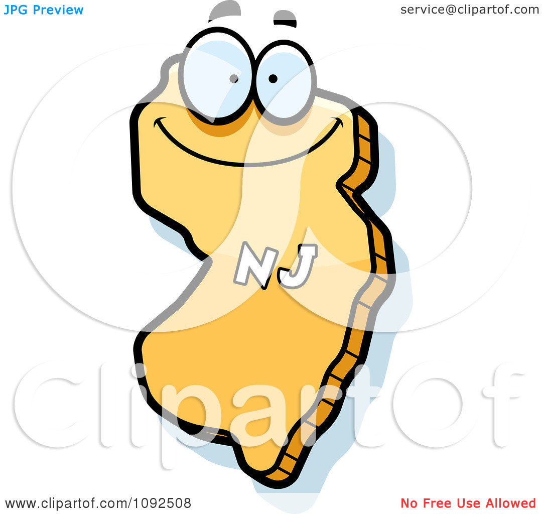 Clipart Happy Yellow New Jers - New Jersey Clip Art