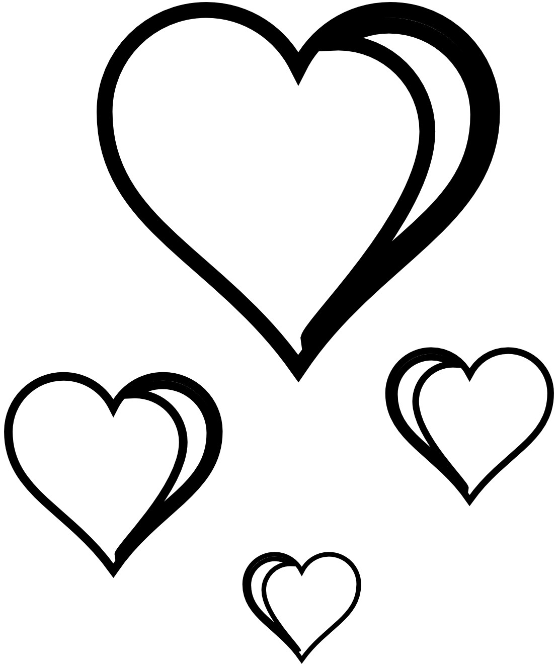 Clipart Heart Black And White - Black And White Heart Clip Art