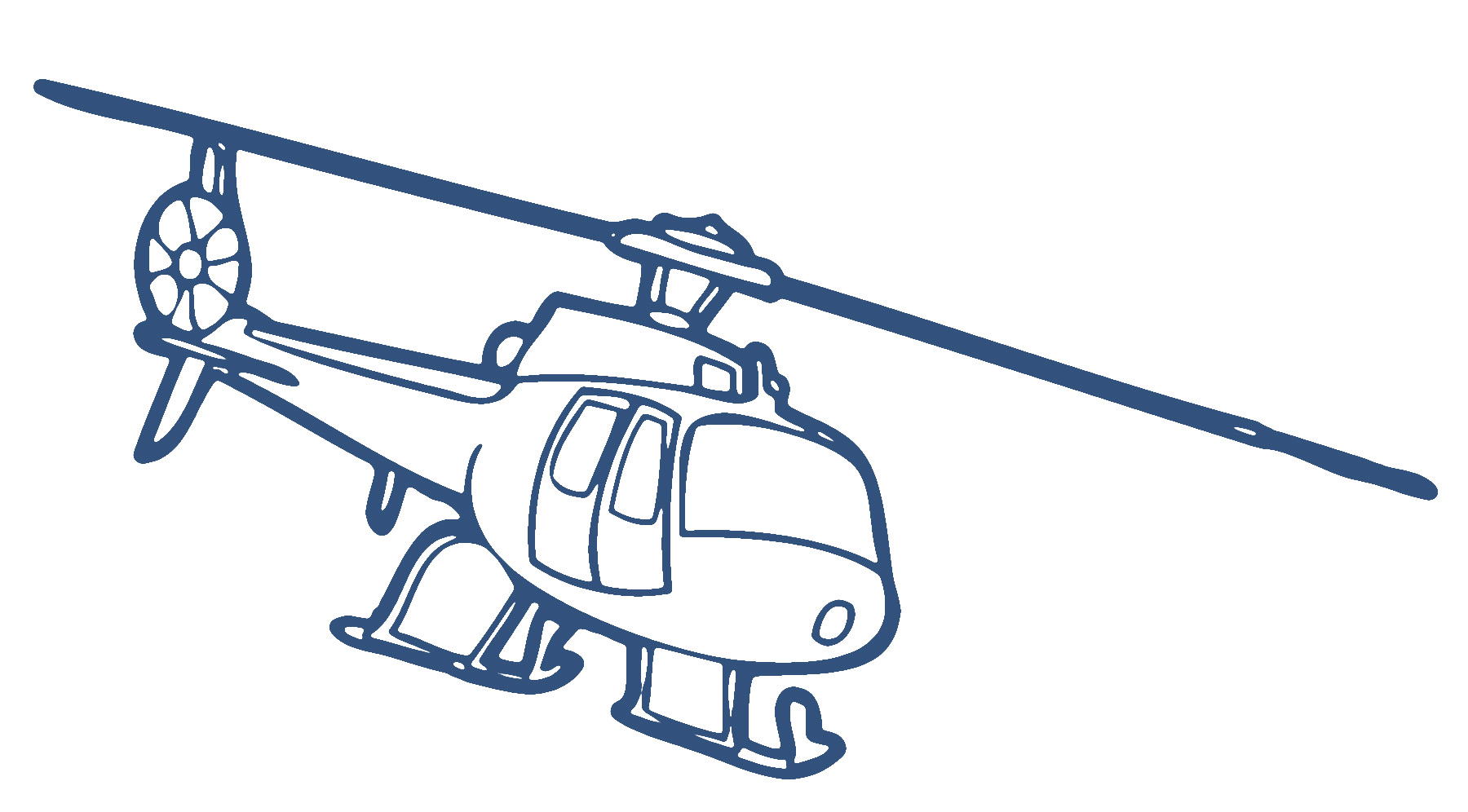 Helicopter Clipart Black And 