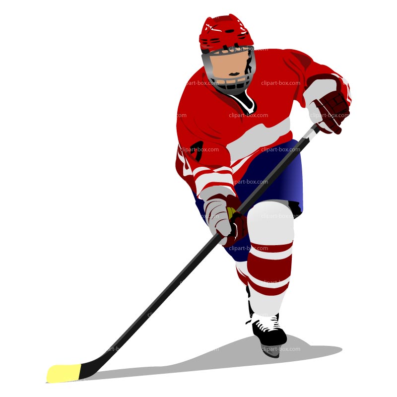 Clipart Hockey Player Royalty - Hockey Clip Art