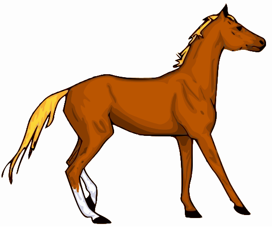 Horse Clip Art | Black and Wh