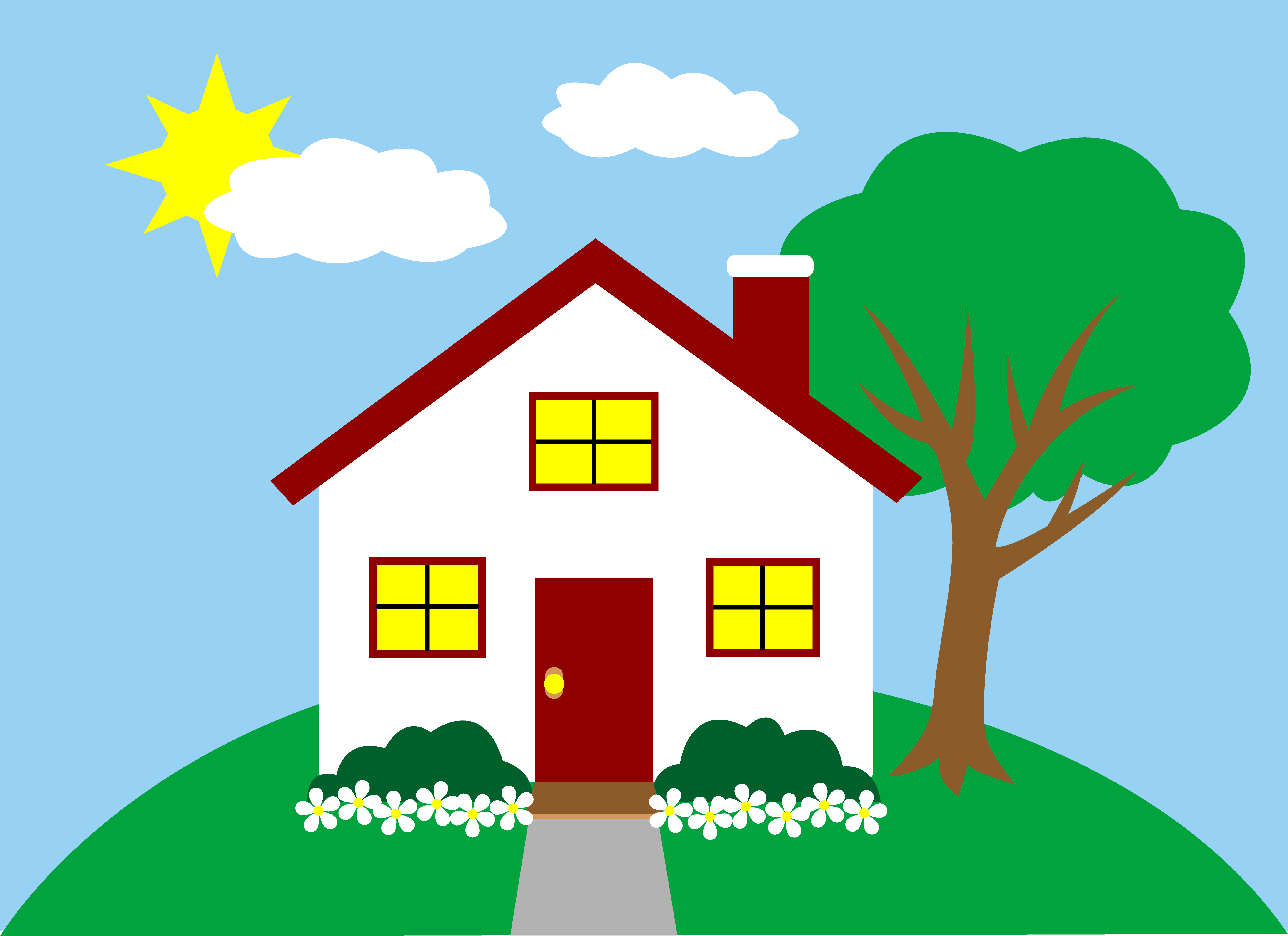 Vector Free House - Clipart l