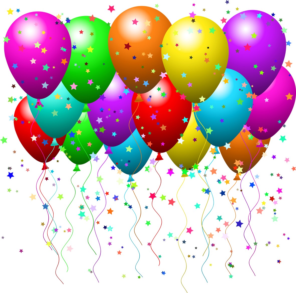 Clipart Illustration Of A Bun - Clipart Birthday Balloons