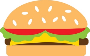 Clipart Illustration Of A Cheeseburger Clipart Illustration By Rosie