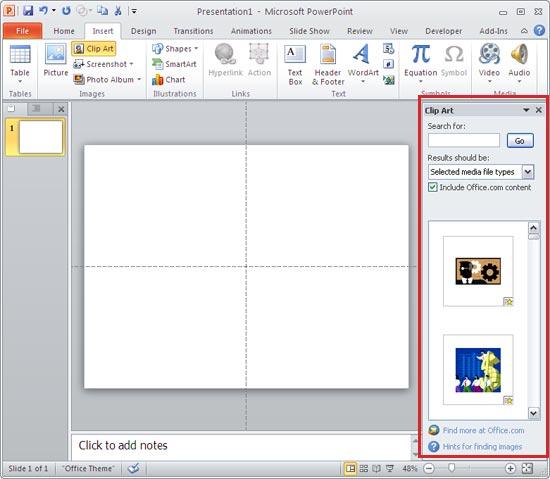 clipart in powerpoint