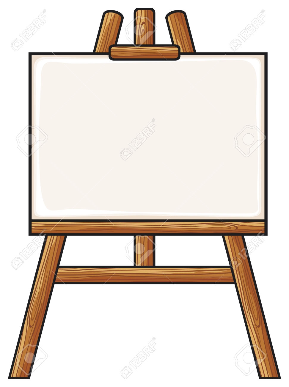 Clipart Information: - Easel Clipart